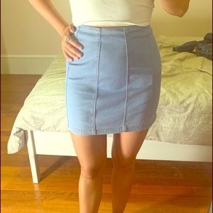 Jean pencil skirt